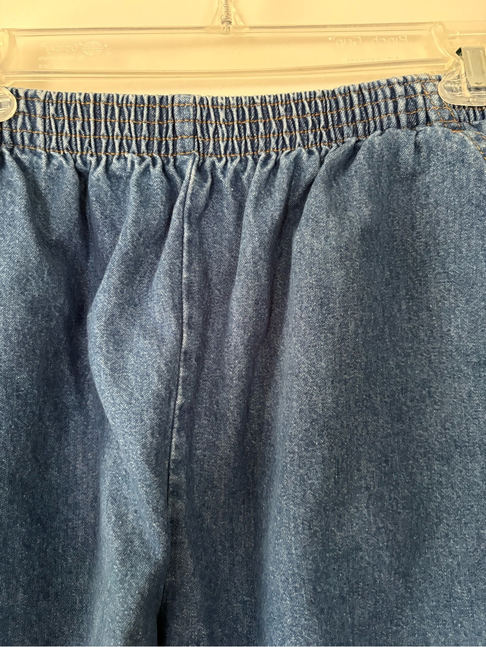 Vintage Chic Shorts Denim Baggy Womens Size 14 High Rise Pull On Mom Y2K jorts - Picture 6 of 7